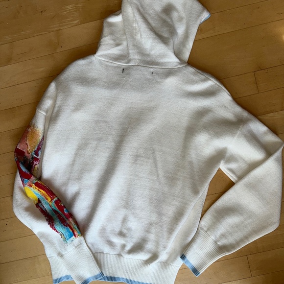 AQUA by Kerri Rosenthal Love hooded sweater Medium. CB - Picture 6 of 8